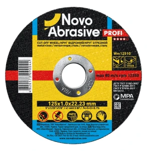 Tarcza do cięcia metalu NOVOABRASIVE Profi 125 x 1.0 x 22.23